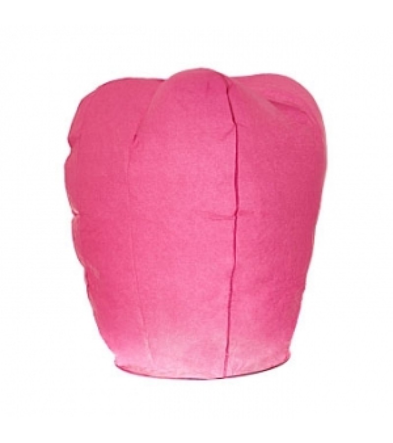 Розовый фонарик в форме овала (большой)