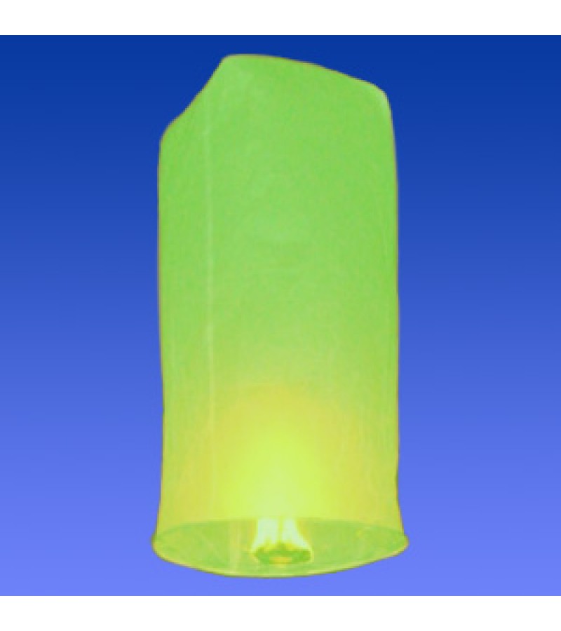 Зеленый фонарик в форме цилиндра (средний)