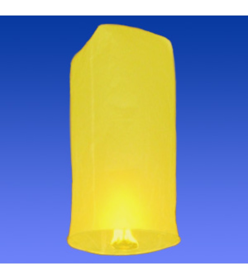 Желтый фонарик в форме цилиндра (средний)