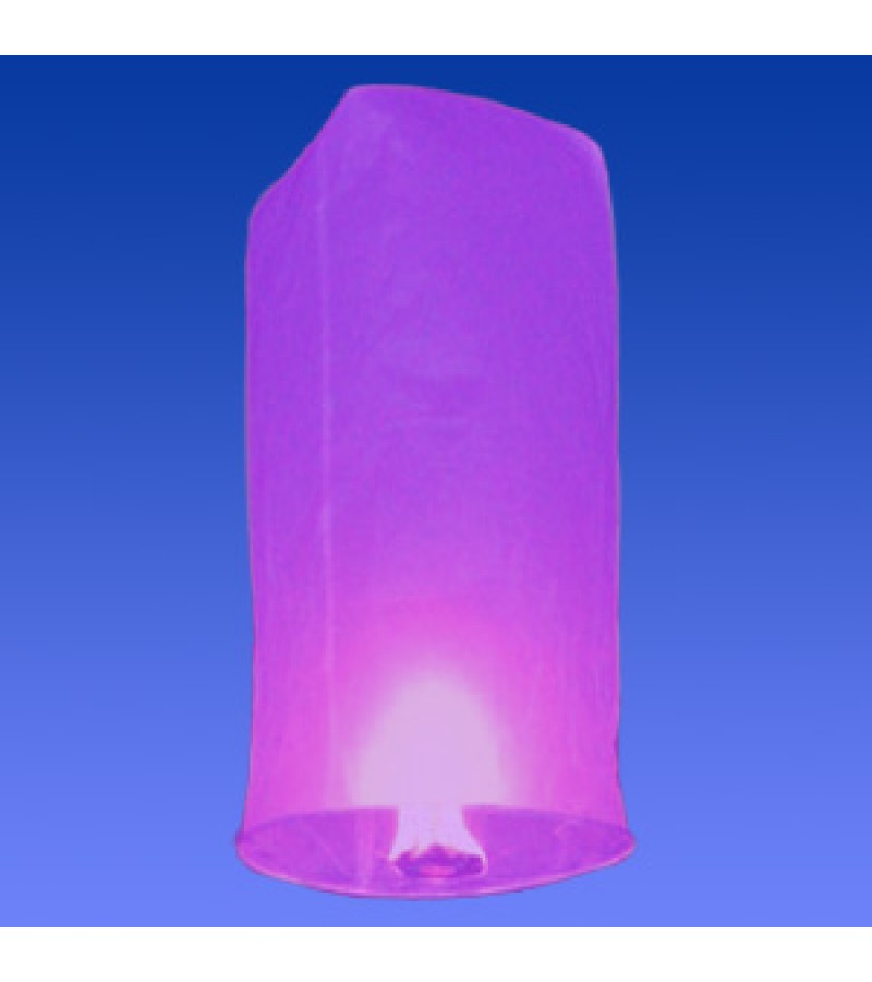 Фиолетовый фонарик в форме цилиндра (средний)