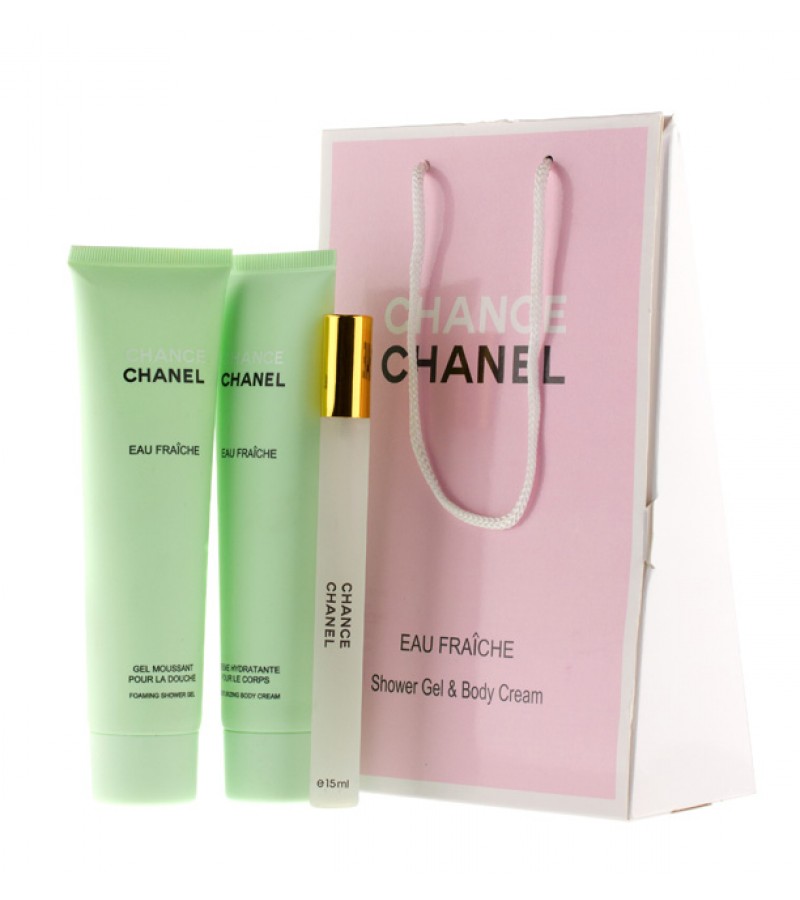 Подарочный набор 3в1 Chanel "Chance Eau Fraiche"