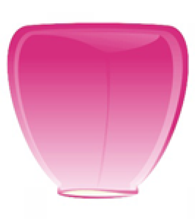 Розовый фонарик в форме бриллианта (средний)