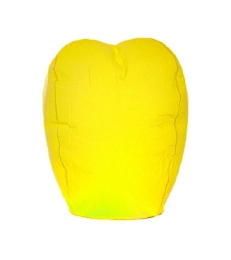 Желтый фонарик в форме овала (большой)