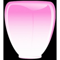 Розовый фонарик в форме бриллианта