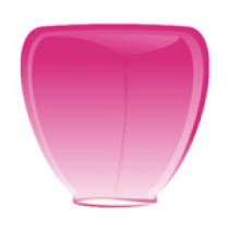 Розовый фонарик в форме бриллианта (мал.)