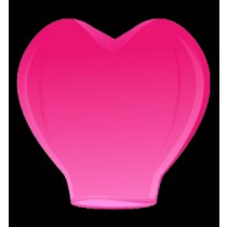 Розовый фонарик в форме сердца