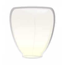 Белый фонарик в форме бриллианта (средний)  