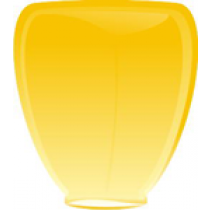 Желтый фонарик в форме бриллианта (средний)